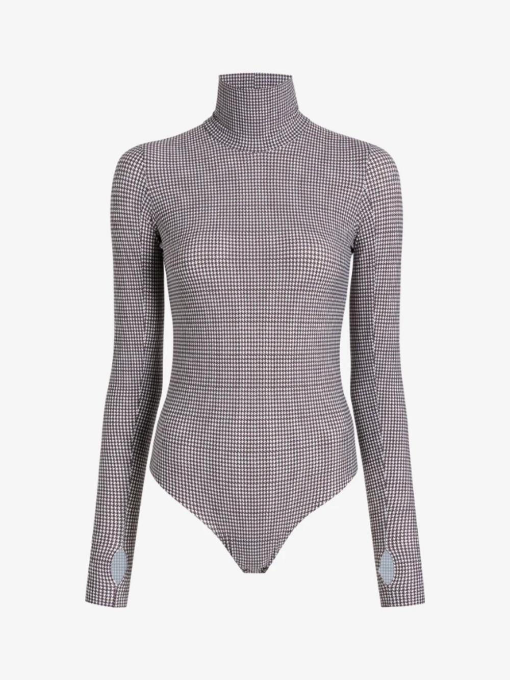 NWT Commando Classic Print Turtleneck Bodysuit, Houndstooth, Small - Picture 3 of 5